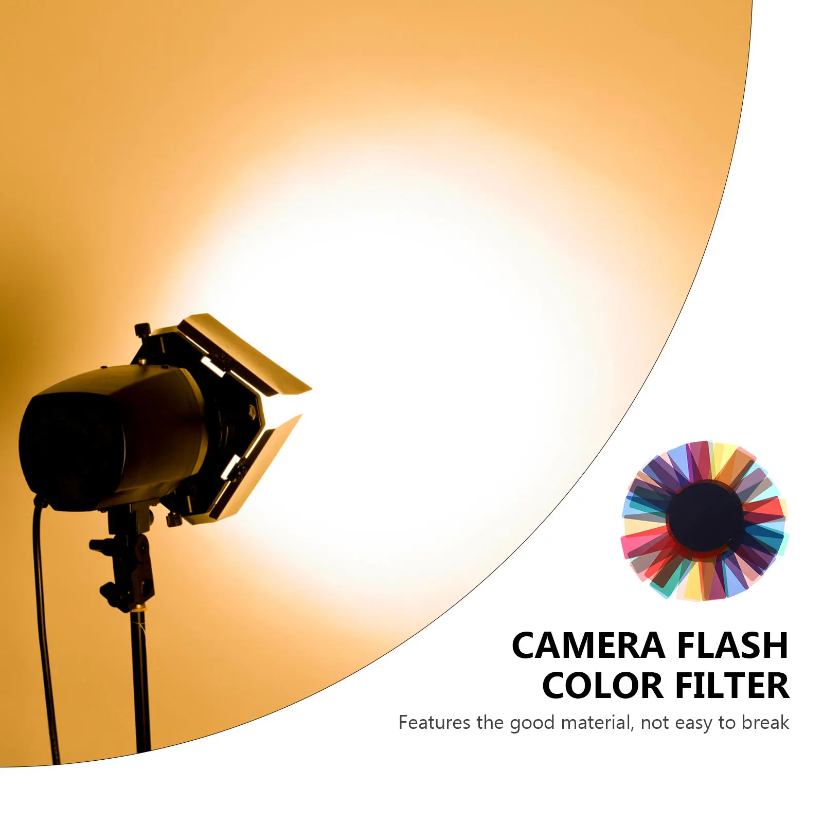 

20pcs Color Filter Gels Camera Flash Filters Photo Light Correction Film for Studio Strobe LED PVC Durable Effects Backdrop