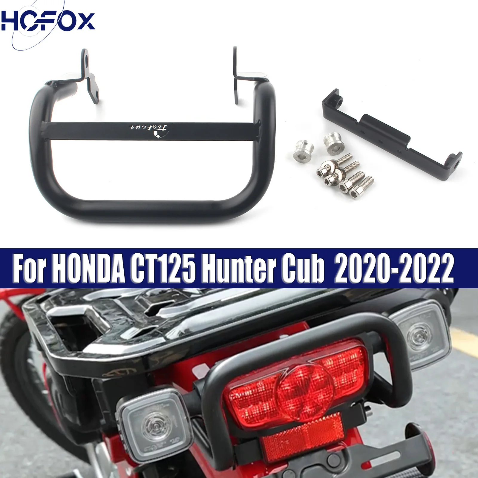 

Motorcycle Accessories Tail Light Bumper Bracket Rear Protection Bar For HONDA CT125 Hunter Cub 2020-2022 Trail 125 2021-2022