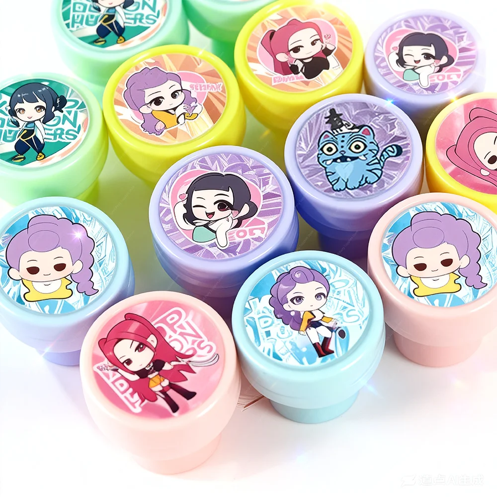 Kpop شيطان هنتر طوابع هدايا الحفلات الكورية Kpop ختم Stamps الاطفال الفصول الدراسية المدرسية المكافآت جوائز جودي حقيبة هدية حفلة عيد ميلاد #1
