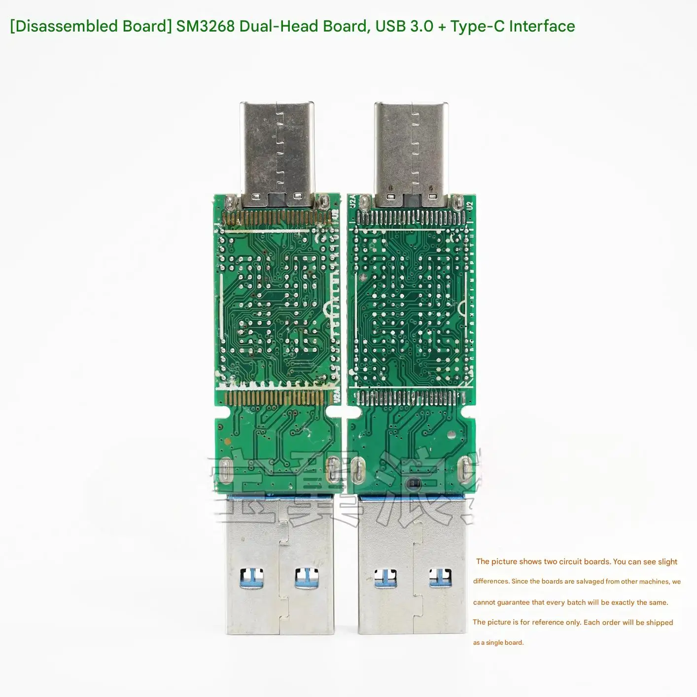 Disassembled Board Silicon Motion SM3268 Dual-Port USB 3.0 + Type-C Interface Single-Chip Controller Board DIY Circuit Board