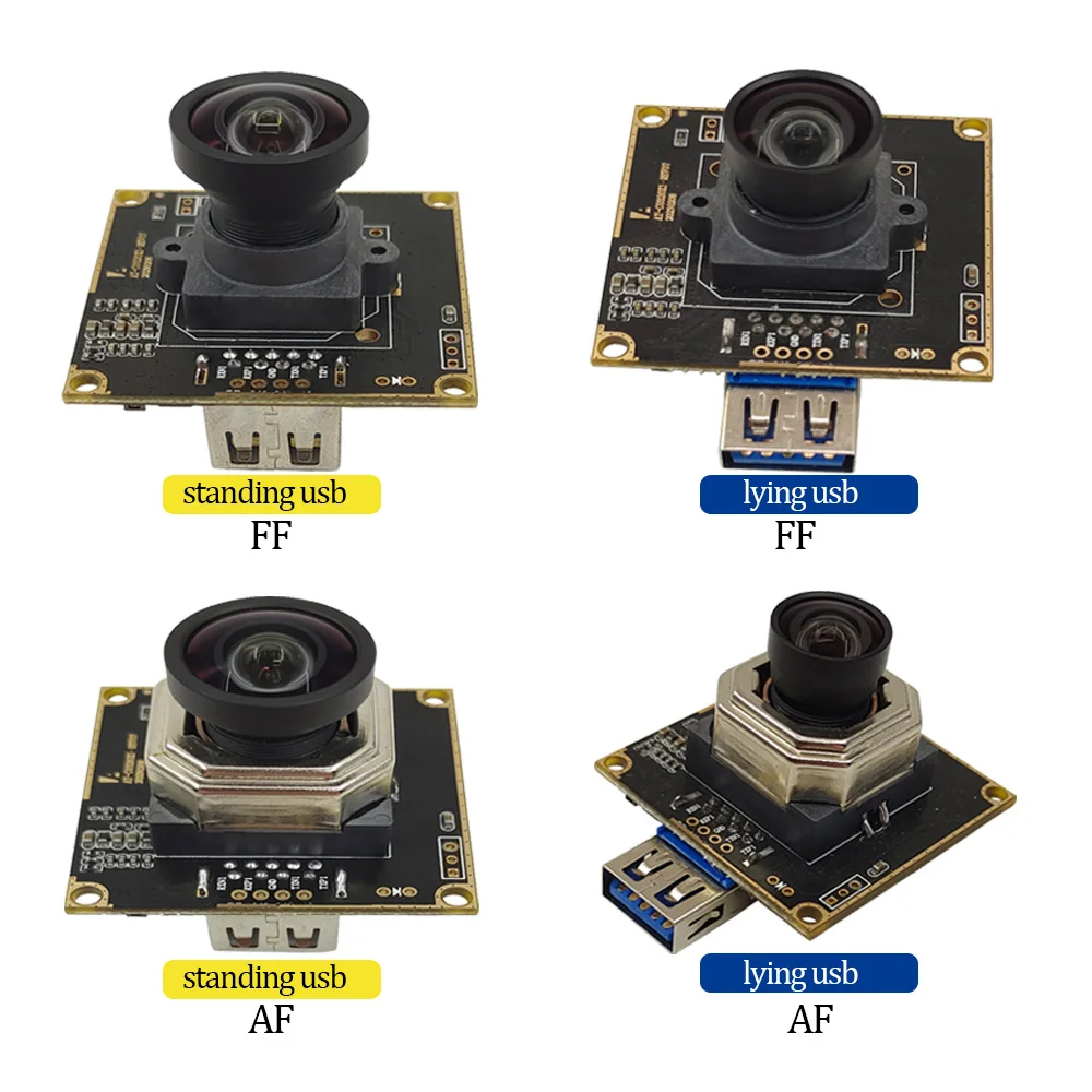 12MP IMX577 USB3.0 Camera Module CMOS Sensor 4K 100Degree AF/FF Autofocus Low Illumination 4000x3000 20fps Webcam UVC Free Drive