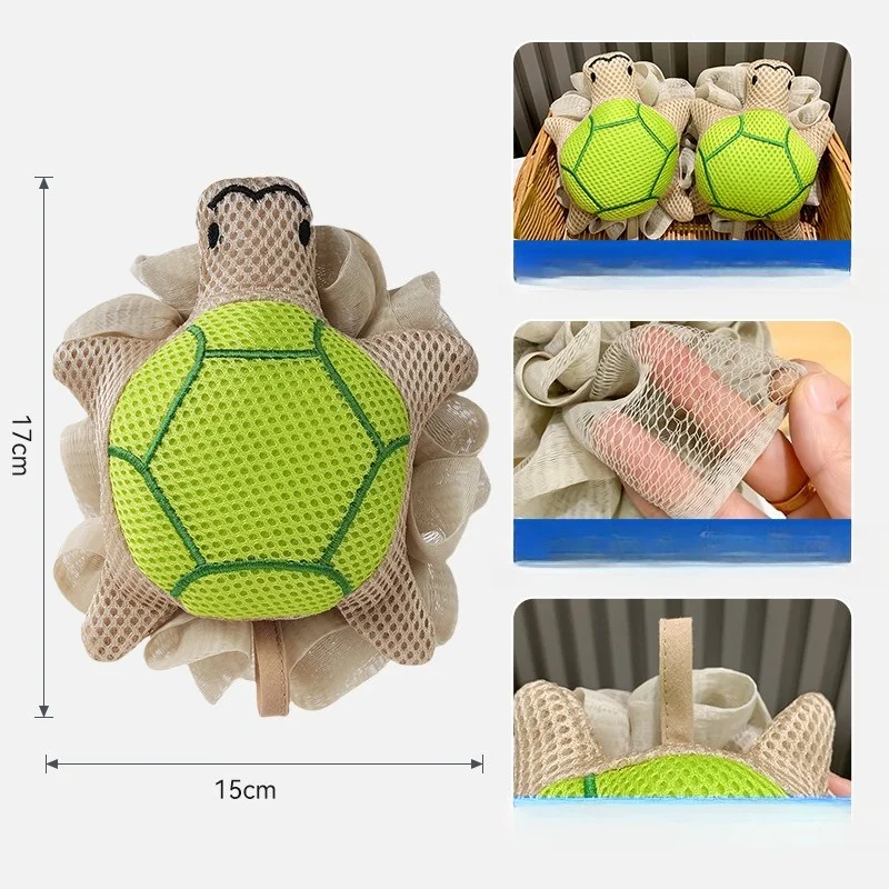 Cute Turtle Bath Sponge, Children's Bubble Toy, Soft Bubble, Children's Shower Ball, Children's Bath Use Home Bath Accessories