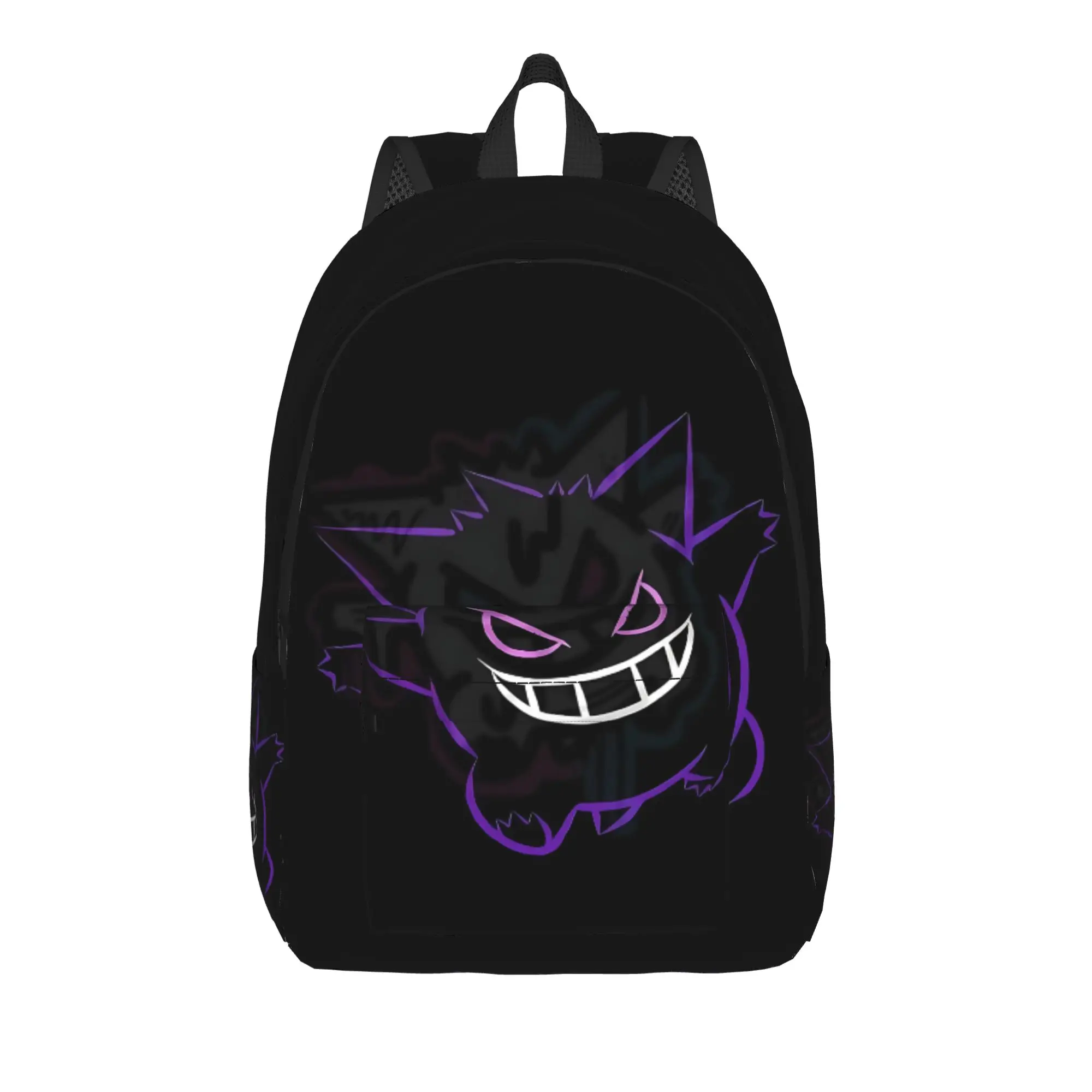 Fashion Pokemon Gengar Backpack  Mochilas Super Quality Office Work Zipper Closure Rucksack