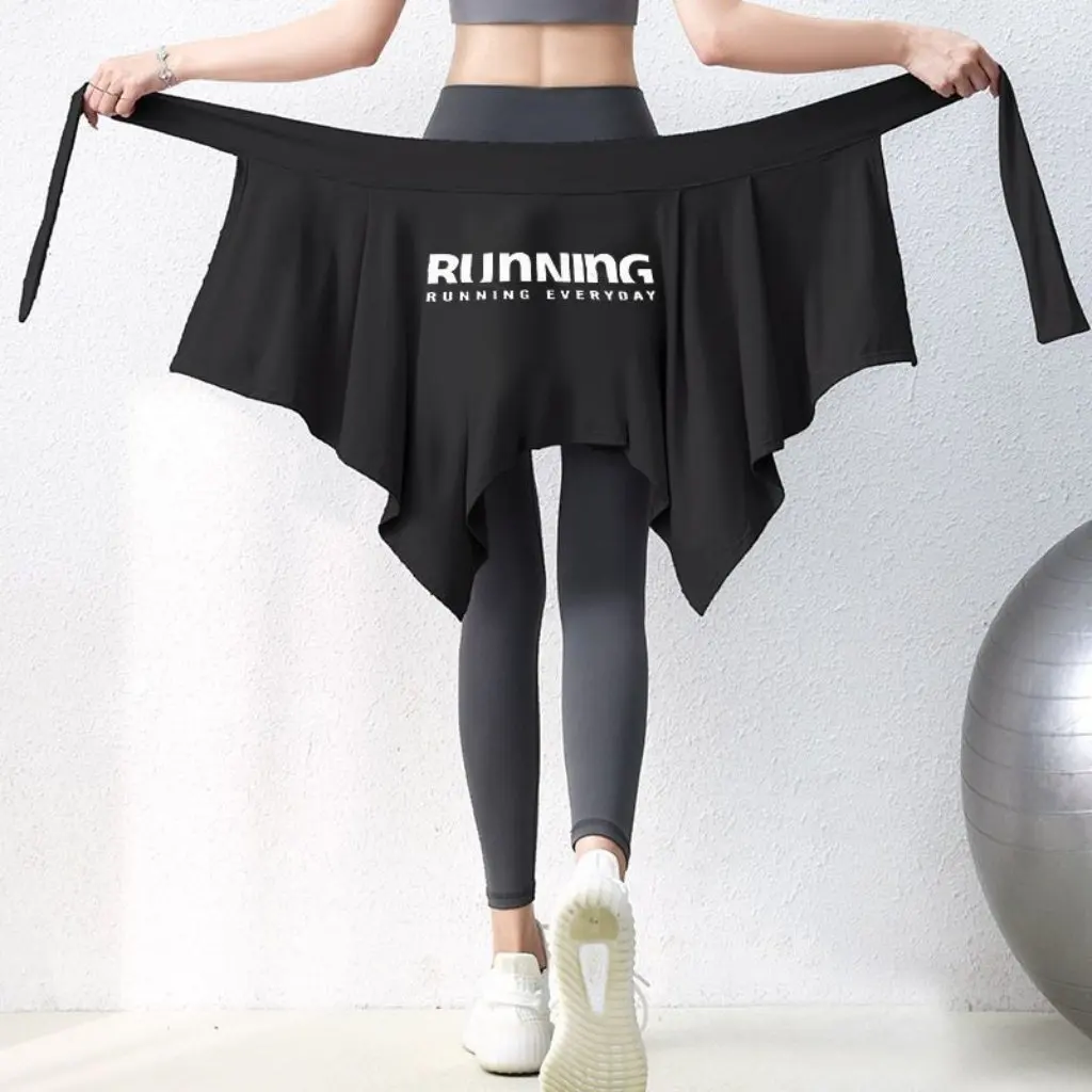 

Slimming Cycling Yoga Pants Women's Road Bike Riding Skirt Cover Up Anti-Light Anti-Embarrassment Pooch Curtain