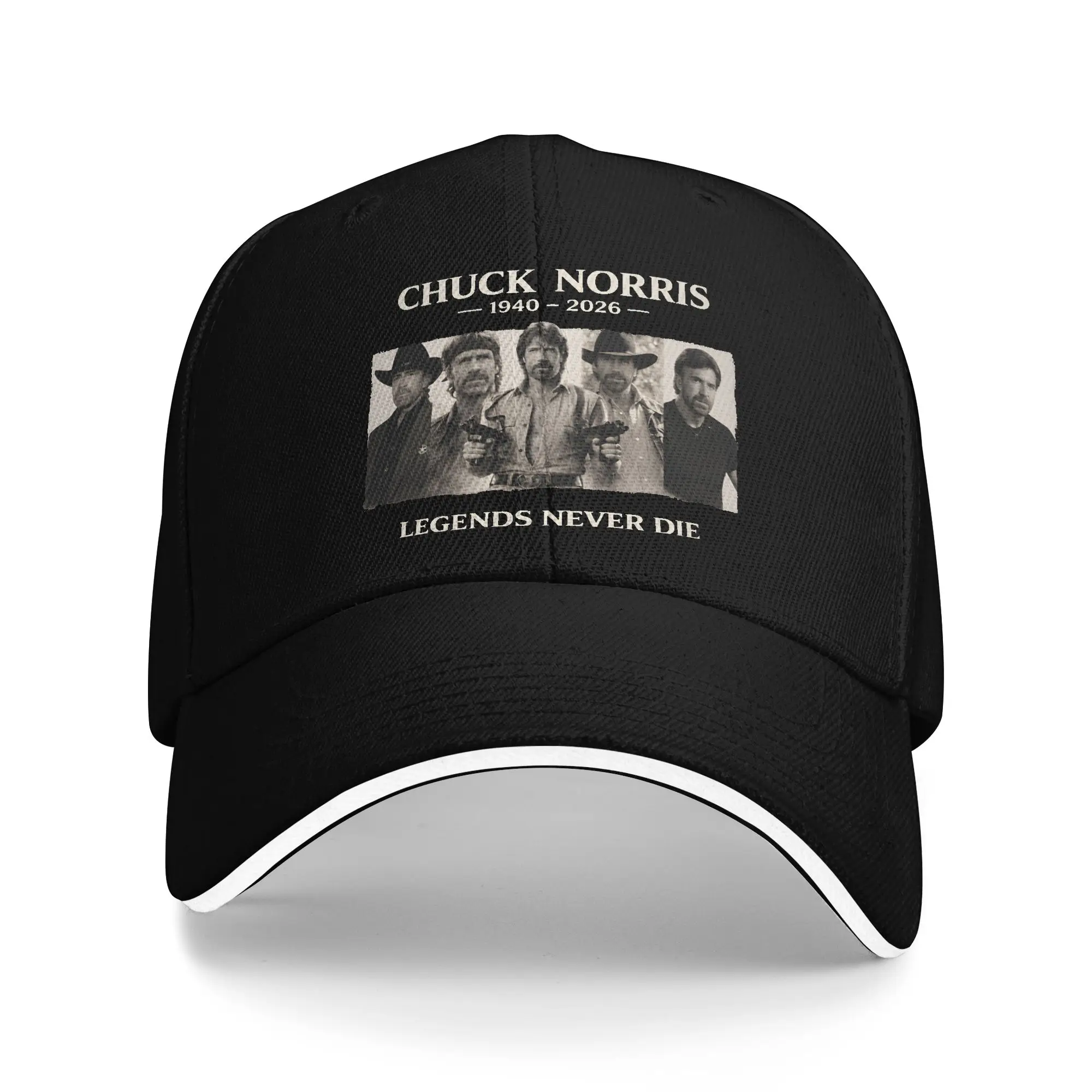 Chuck Norris Legendary Tough Guy Legens Never Die Casual Baseball Cap Trucker Hat Sun Snapback Cap Unisex-Teens Baseball Caps