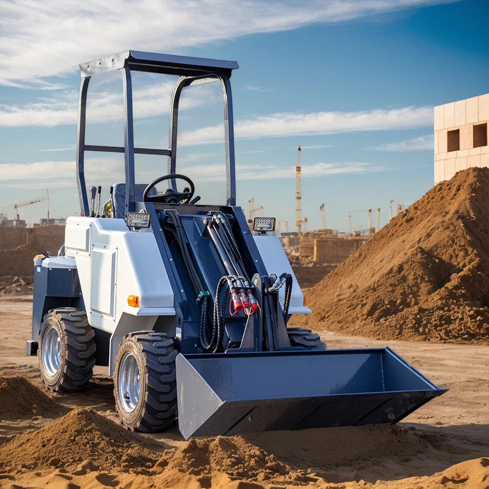 جرافة عجلات صغيرة جديدة مخصصة 1.8 طن ZL18 مع محرك Weichai دلو 1.0 متر مكعب لزراعة البناء، معتمدة من CE