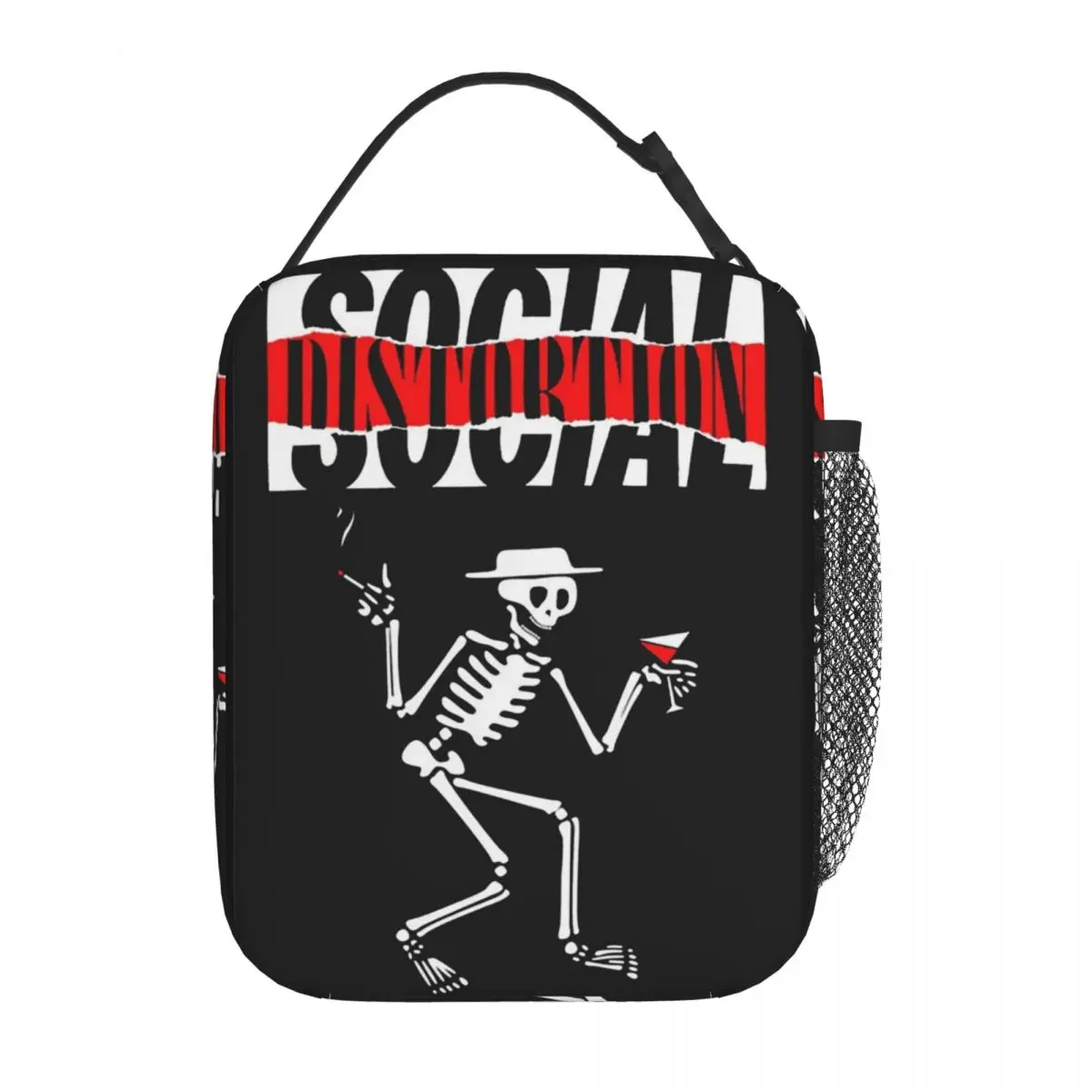 Insulated Lunch Bags Social Distortion Heavy Metal Band Accessories Lunch Container Y2K Thermal Cooler Bento Box For School