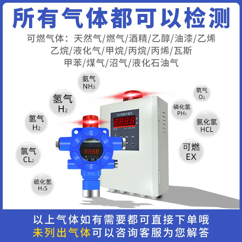 Explosion-Proof Combustible Gas Detection Control Alarm Gas Station Toxic Gas Concentration Leakage Detector