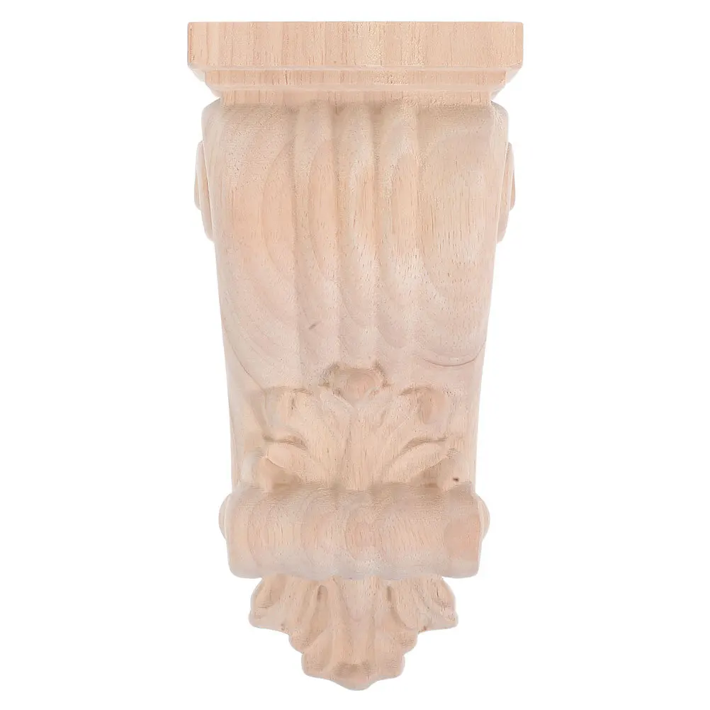 

European Carved Corbels For Door Frame Cabinet Trim Solid Wood Corner Appliques Decorative Brackets Home Wall Shelf
