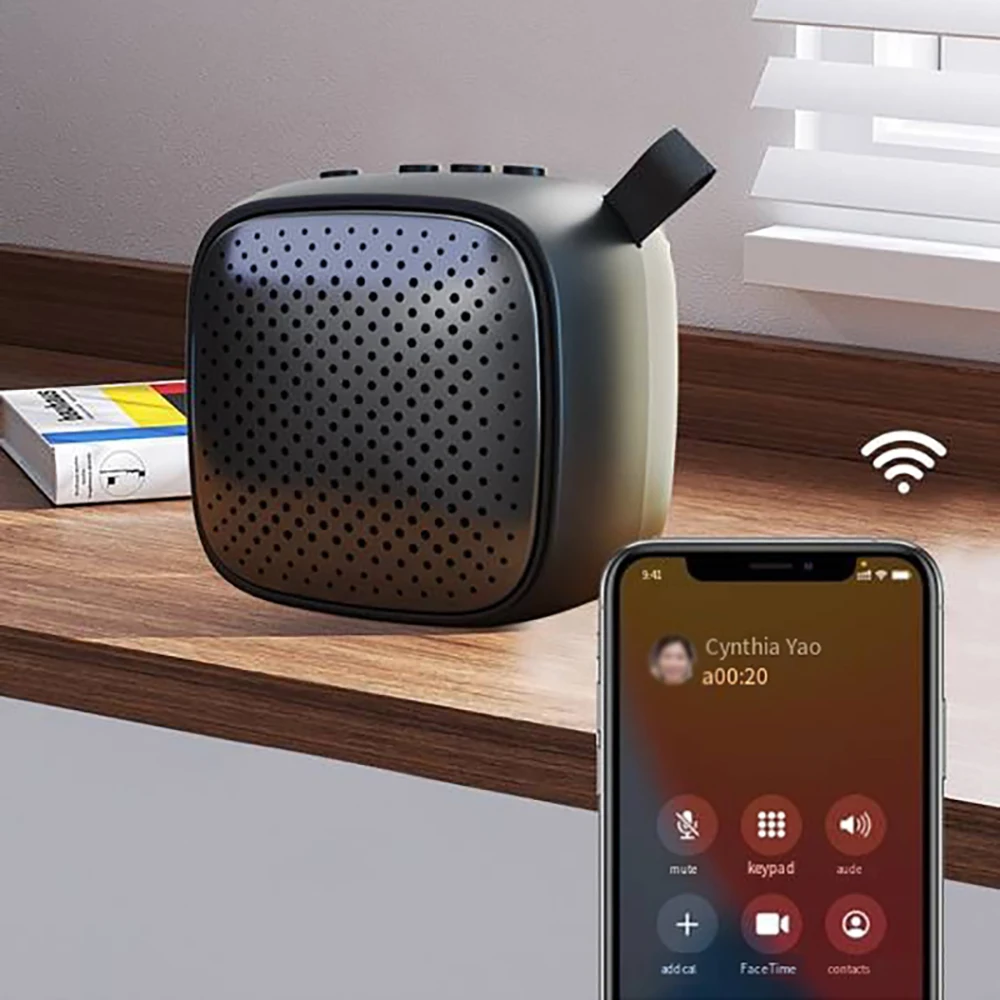 Y13 Black Mini Bluetooth Speaker Built-in microphone Waterproof Portable Outdoor Plug-in type Gift Wireless Bluetooth Speaker