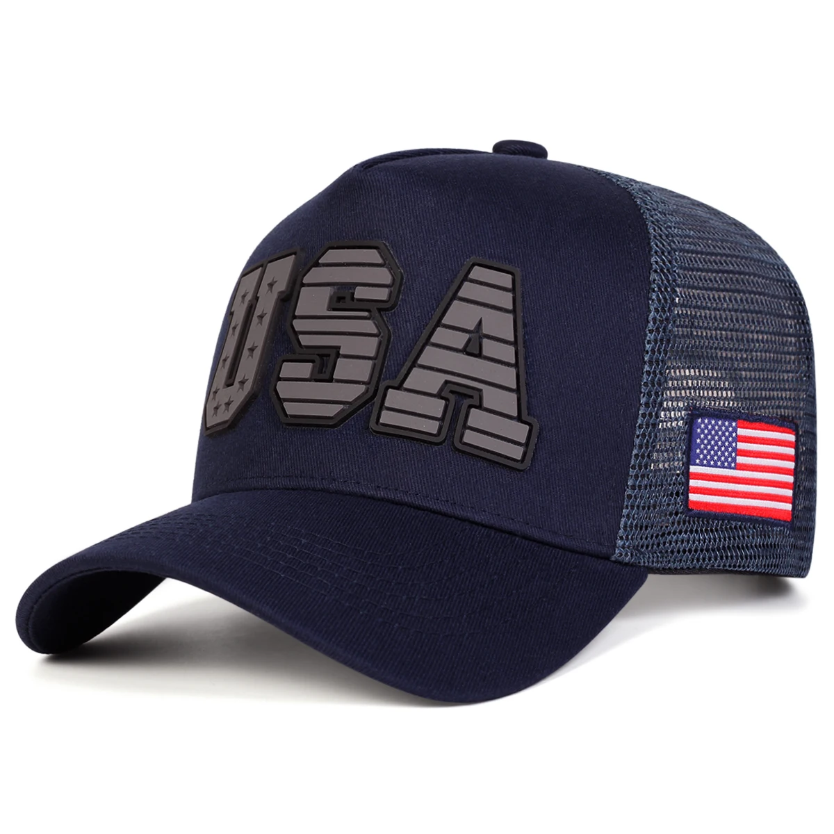 Unisex USA Brief Stickerei Baseball Net Caps Frühling und Sommer Outdoor Einstellbare Casual Hüte Sonnenschutz Hut Sport Kappe – Detail 5