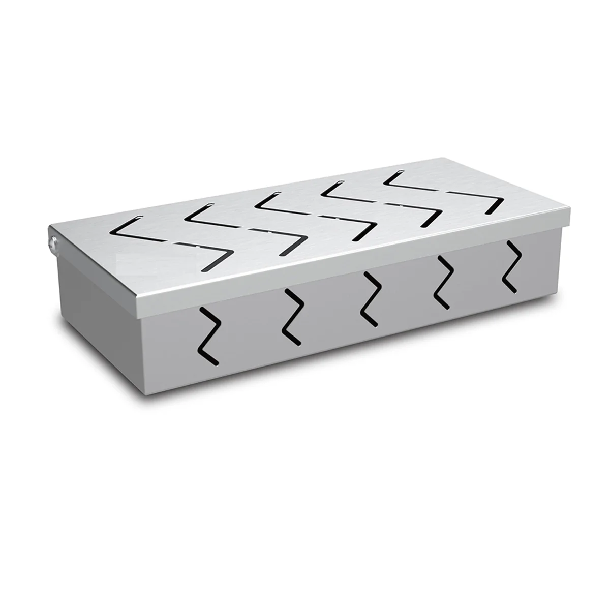 

A11I Grill Smoker Box, Stainless Steel Food Safe, Works with Wood Chips Smoked BBQ Flavor, Hinged Lid,Warp Free Grill A
