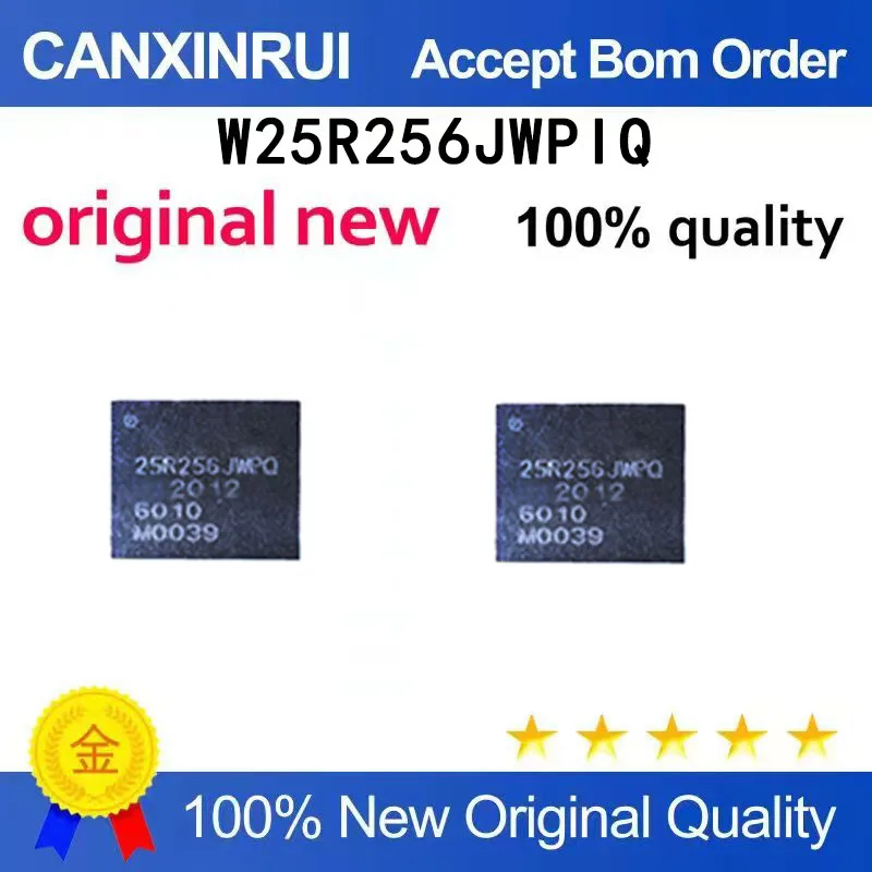 (5pcs-100pcs）Brand new W25R256JWPIQ printing wire 25R256JWPQ QFN5 * 6 spot chip IC