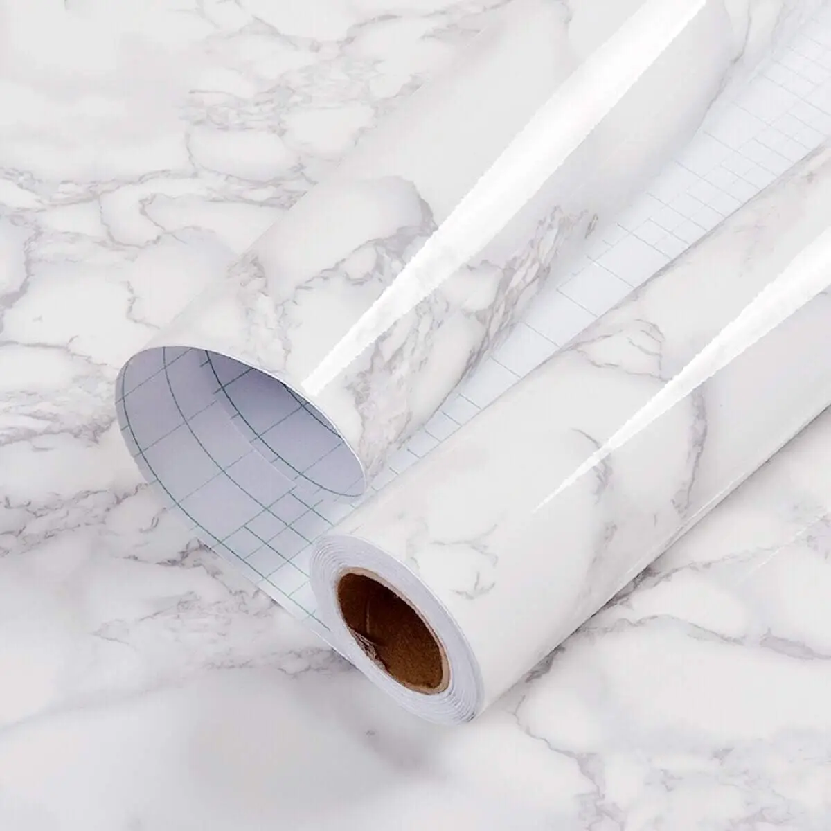 Marble Self-Adhesive Kitchen Film - Waterproof Oil Proof PVC Vinyl Wallpaper for Worktop, Backsplash, Tiles | Easy Peel & Stick
