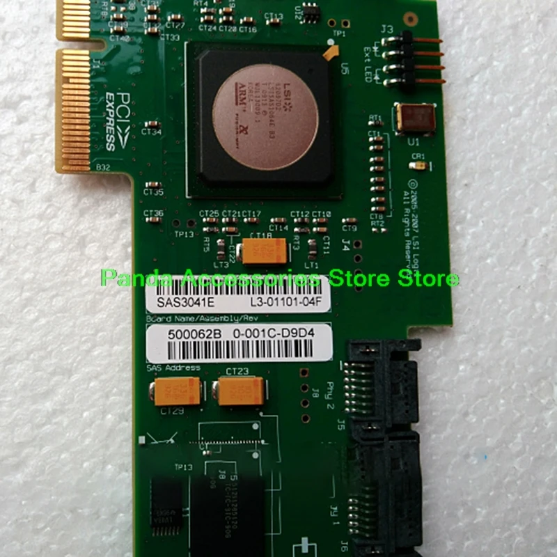 SAS3041E-HP 433906-001 405272-004 Original para LSI, tarjeta SAS de 4 puertos, B3, chip, tarjeta RAID, matriz, antes del envío, prueba perfecta