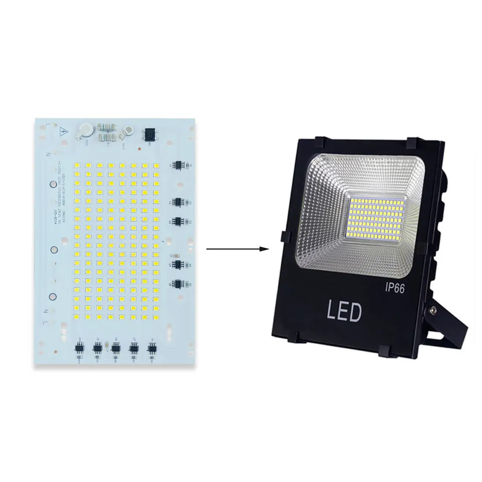 AC220V LED Chips SMD2835 Beads 10W 20W 30W 50W 100W 150W 200W 300W LED Board For DIY Outdoor Floodlight Ceiling&Panel Lights