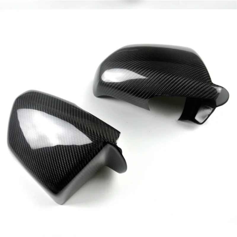 

Protective Cover Caps 2PCS Carbon Fiber Side Mirror Car Rearview For Cadillac CTS 2009-2013 Style Fit Add On