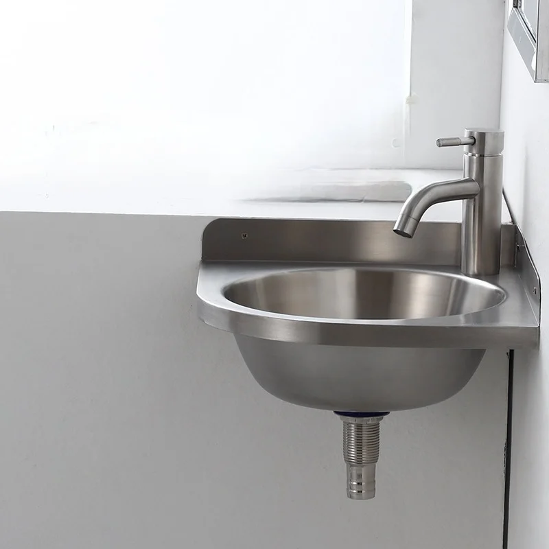 Umywalka łazienkowa nablatowa nowoczesna artystyczna pojedyncza brązowa okrągła ze stali nierdzewnej