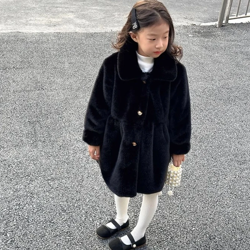Boy Coat Children Coat Пальто Для Девочки Abrigo Niña Children Thick Fur Coat Girls Coats Winter Clothes for Girls Kids Coats