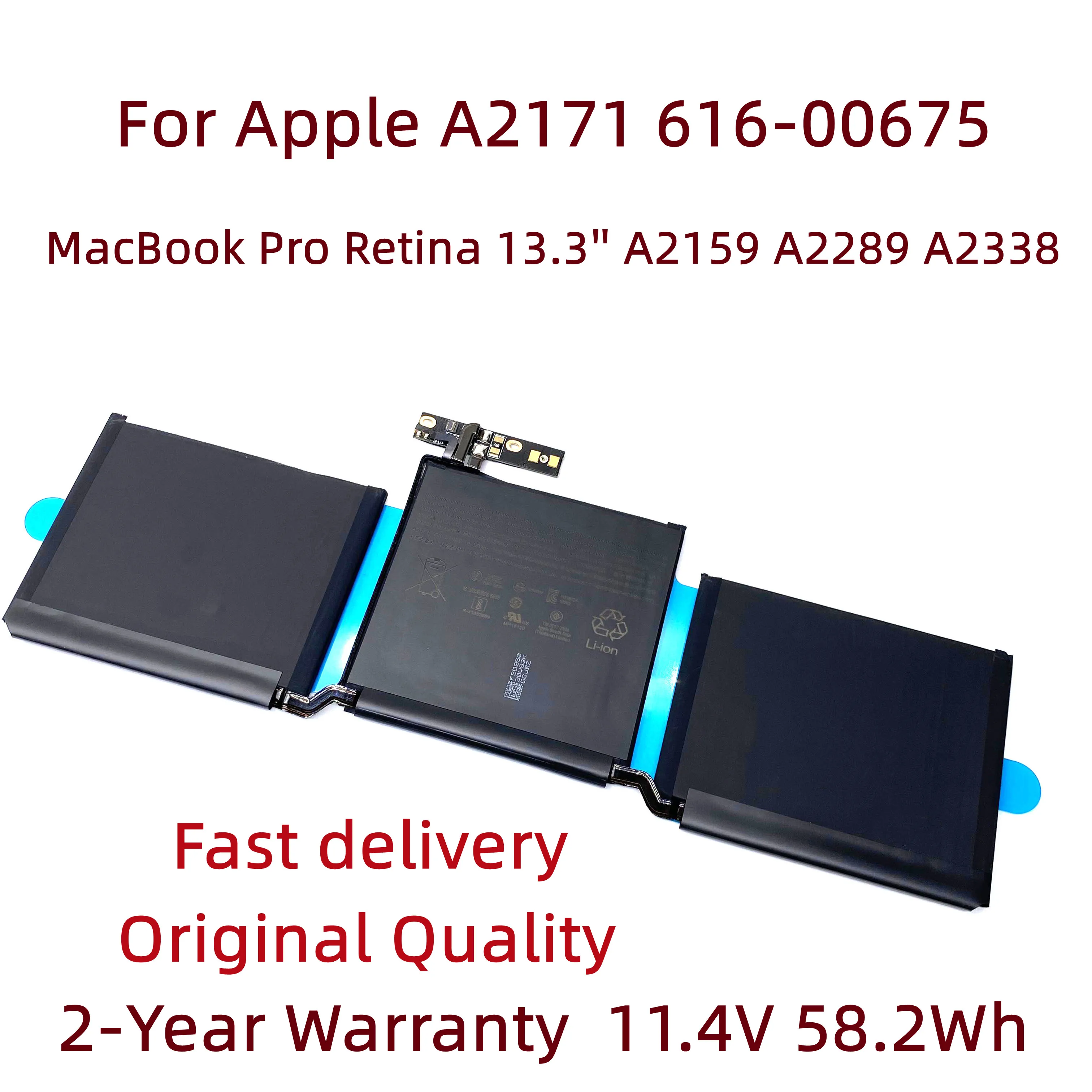 New A2171 Free Tools 616-00675 Laptop Battery For Apple MacBook Pro Retina 13.3'' A2159 2019 Year 13 inch A2289 A2338 2019 2020