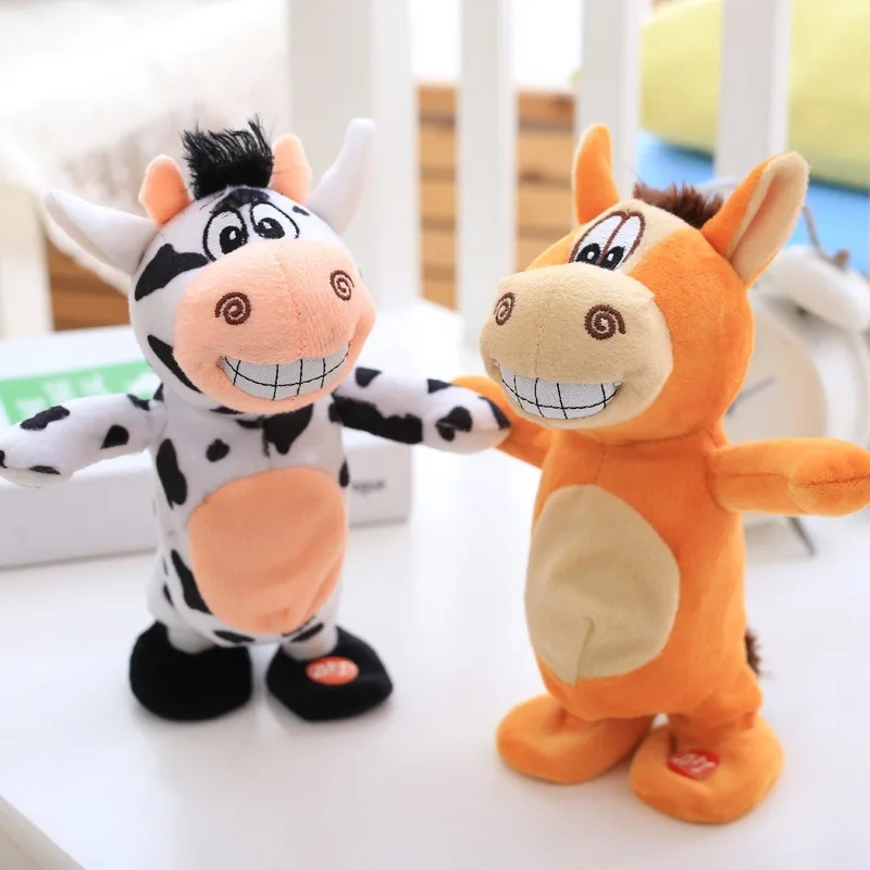 Robô Donkey Controle de Som Walk Talk e Música Animais Eletrônicos, Brinquedos Interativos De Unicórnio De Pelúcia, Cante 72 Canções, Presentes Infantis