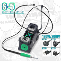 3 In 1 S5 Soldering Station, Compatible With C210 C245 C155 Welding Handle, Auto Sleep, Energy Saving,120W-200W Power