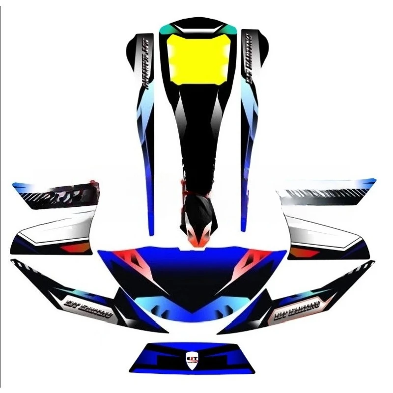 FOR New Cool Adult Oil-powered Electric Entertainment Kart Sticker Blade