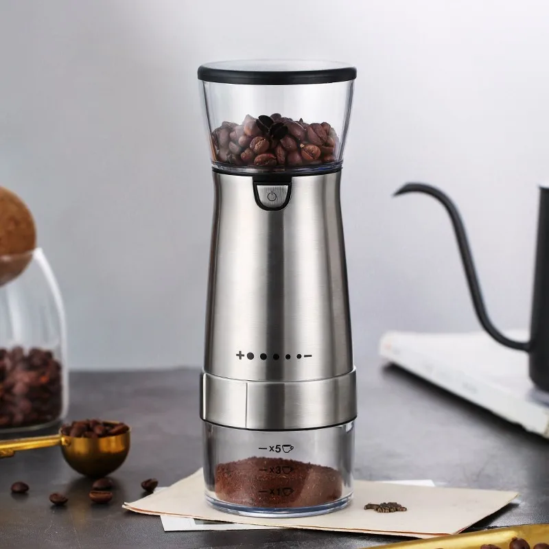 Portabl Grinder Electric Coffee Grinder Automatic Beans Mill Coffee Bean Grinder Machine For Home Travel USB Rechargeable