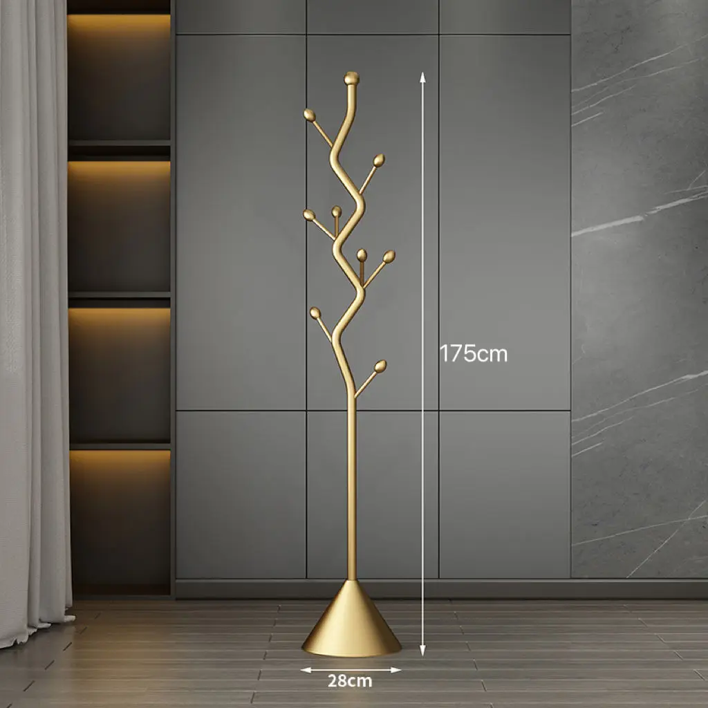 

Floor Standing Coat Rack for Bedroom Living Room Simple Clothes Hanger Stand for Hanging Coats Bags and Garments