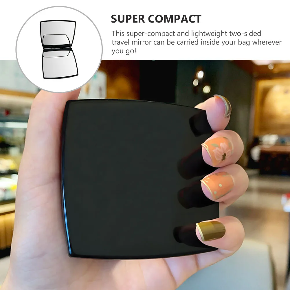 

Portable Compact Makeup Mirror Double Side Small Lightweight Travel Pocket Handheld Mirror Purse Accessory