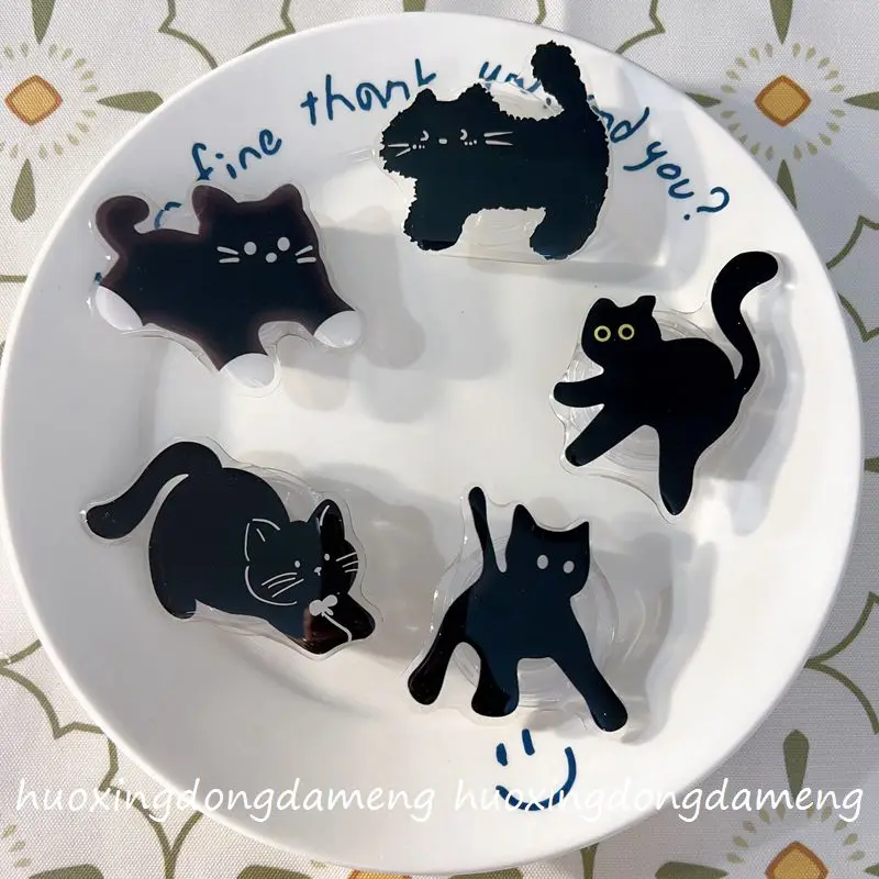 白足猫 Magsafe 磁気電話グリップ Tok Griptok スタンド iPhone 用面白い折りたたみ式ワイヤレス充電ホルダー