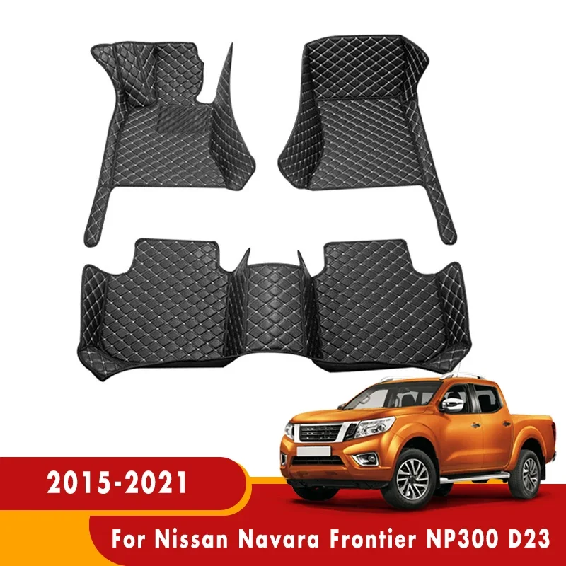 For Nissan Navara Frontier NP300 Frontier D23 2024 2023 2022 2021 2020 2019 2018 2017 2016 2015 Car Floor Mats Carpets Auto Part