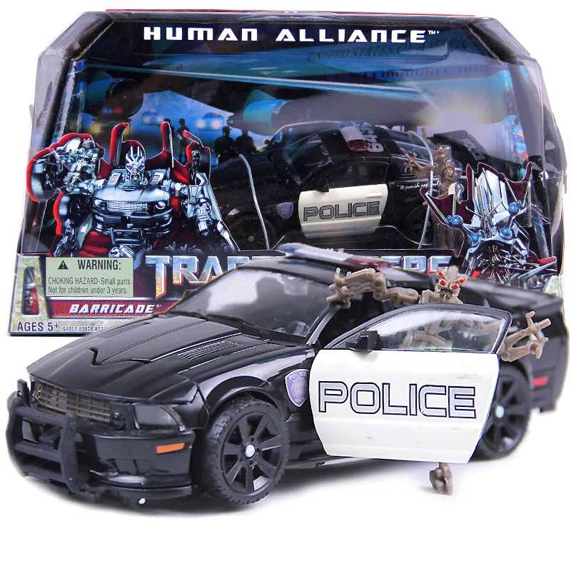 

free shipping Transformation Human Alliance Car Robot Barricade with frenzy Christmas Gift for Boys