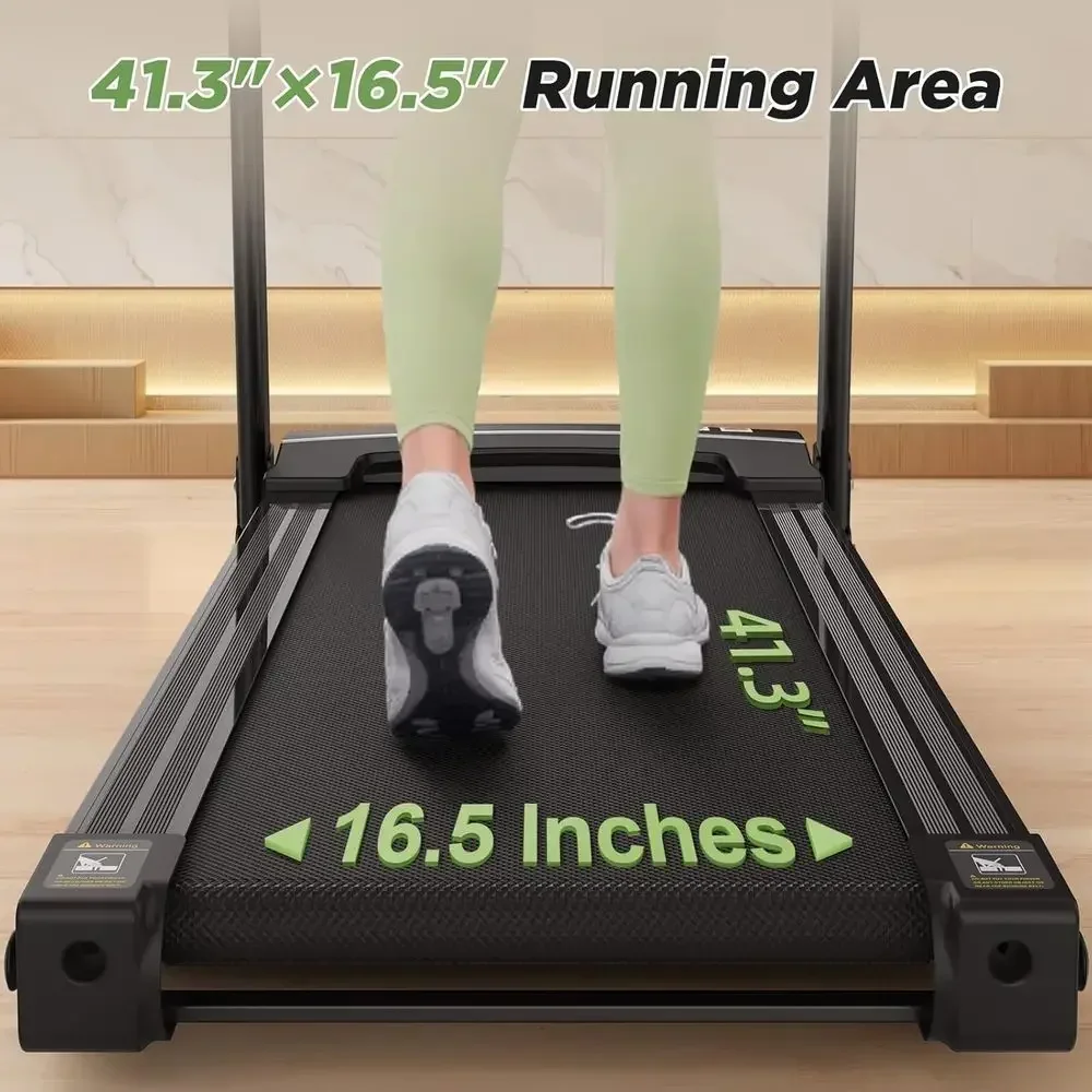 Quiet 3.0 HP Treadmill with Incline, LCD Display, Heart Rate Monitor, and Cup Holder