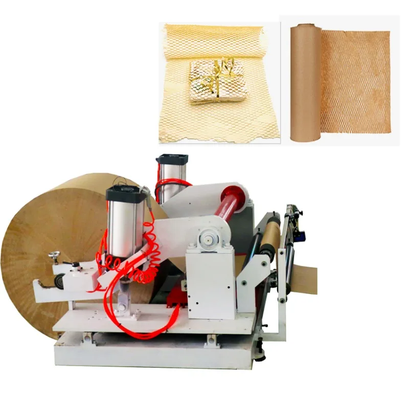 Fabricante de máquinas para fabricar rollos de papel de envoltura de panal eléctrico ecológico para corte de papel, grabado en relieve, troquelado, bobinado