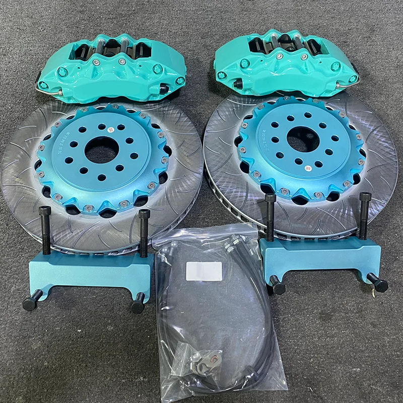 

New Racing Aluminum Brake Caliper 6 Piston Slotted Rotor 355/380mm Disc Brake Pad OEM Tested