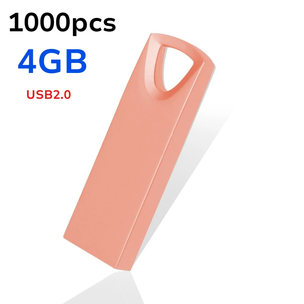 1000pcs mental 4gb usb 2.0