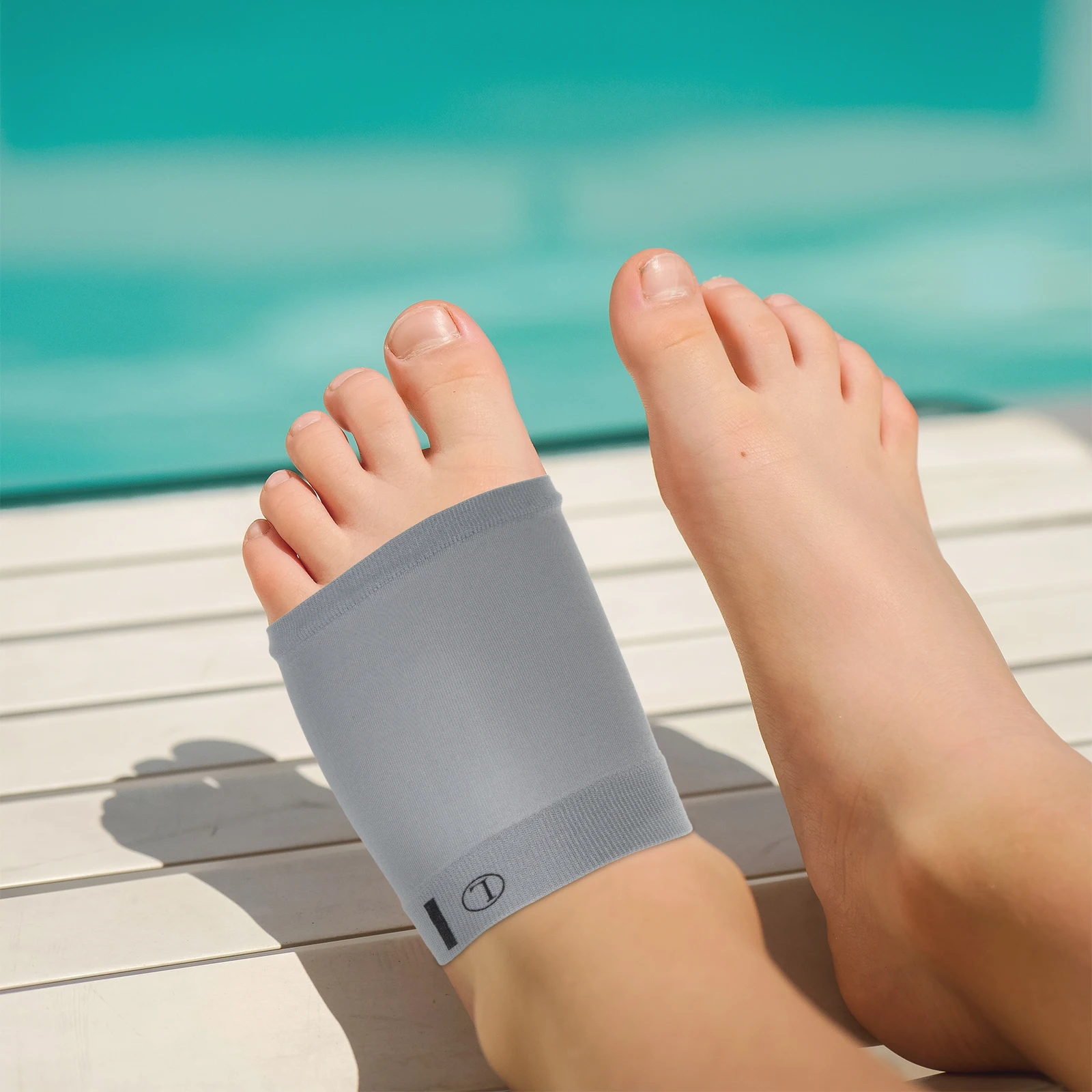 

2 Pairs Higher Arch Socks Feet Care Foot Pads Plantar Fascitis Support Sebs Smooth Relief Compression Supports