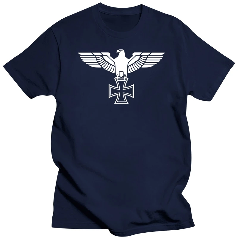 REICHSADLER T-Shirt - Eisernes Kreuz - S Bis 3XL - Schwarz/Weiss - Iron Cross  Fashion Men T Shirts Round Neck