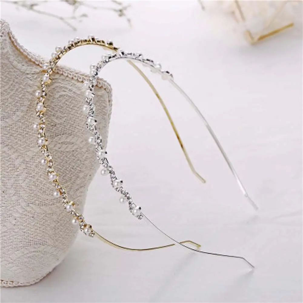 Girls Sweet Rhinestone Crystal Cross Fashion Headband Hair Hoop Hair Accessories Hairband