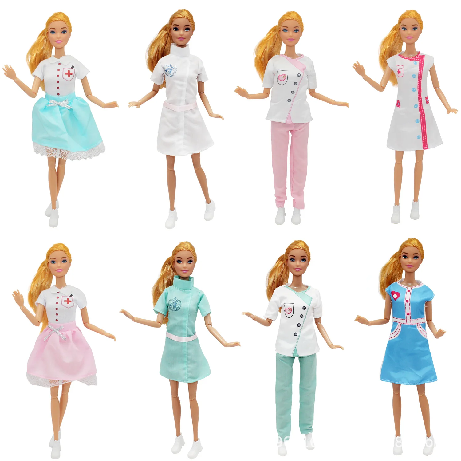 

Doctor Nurse Costume Scene Cosplay Clothes For Barbie 11 Inch Doll Accessories For Barbies Accessories