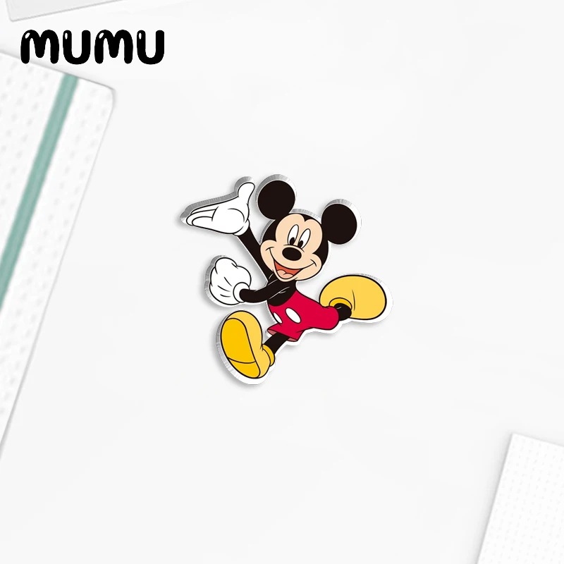 2024 New Classic Mickey Mouse Lapel Pin Funny Acrylic Brooches Handmade Epoxy Jewelry Shirt Bag Badge