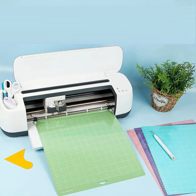 

8 Piece Cutting Mats For Cricut As Shown PVC Variety Cutting Mats 12X12 Inch Cutting Mats For Explore Air Series & Accessories