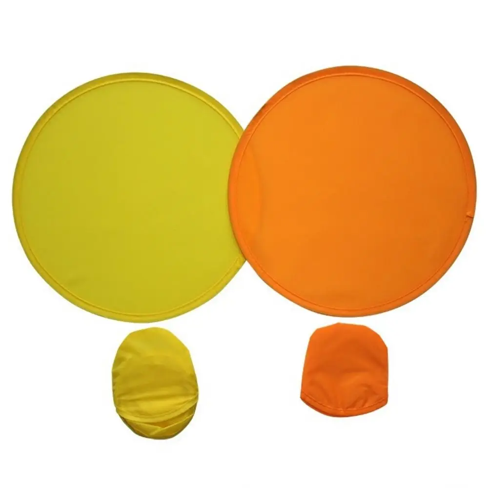 Collapsible 2023 for Outdoor Summer with Pocket Round Folding Fans Child Toy Flying Disk Circular Fan