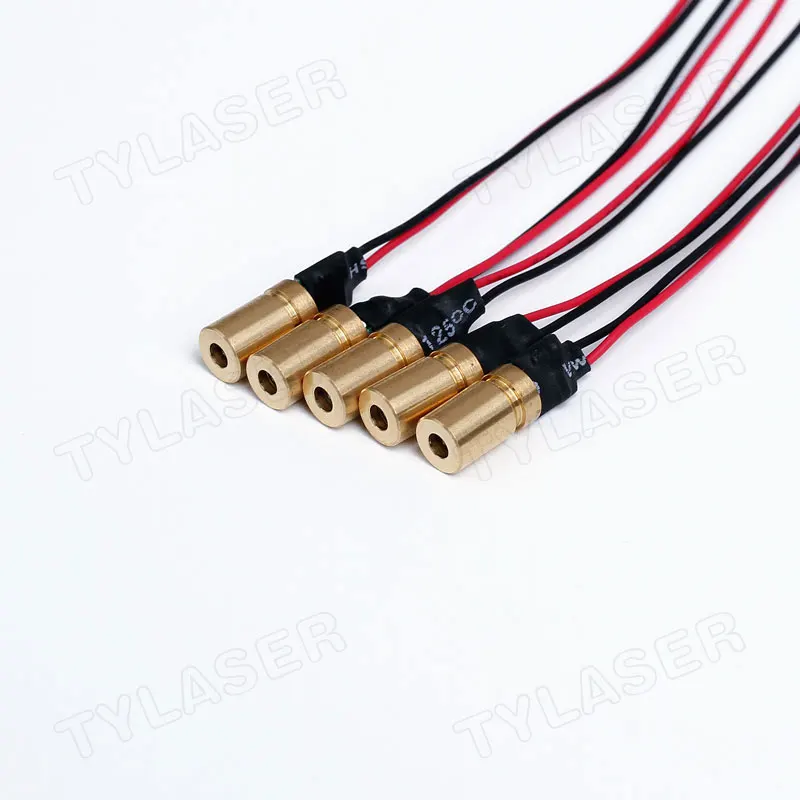 Verstelbare Focus D6X13mm 650nm 1Mw 5Mw 10Mw Rode Lijn Diode Focusable Professionele Laser Module Metalen Laser Koper hoofd