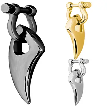 여성을위한 2PCS 매달려 귀 게이지 귀 터널을위한 독특한 귀 걸이 뻗어 귀 플러그 및 터널 크기 6G 4mm에 대한 귀 무게