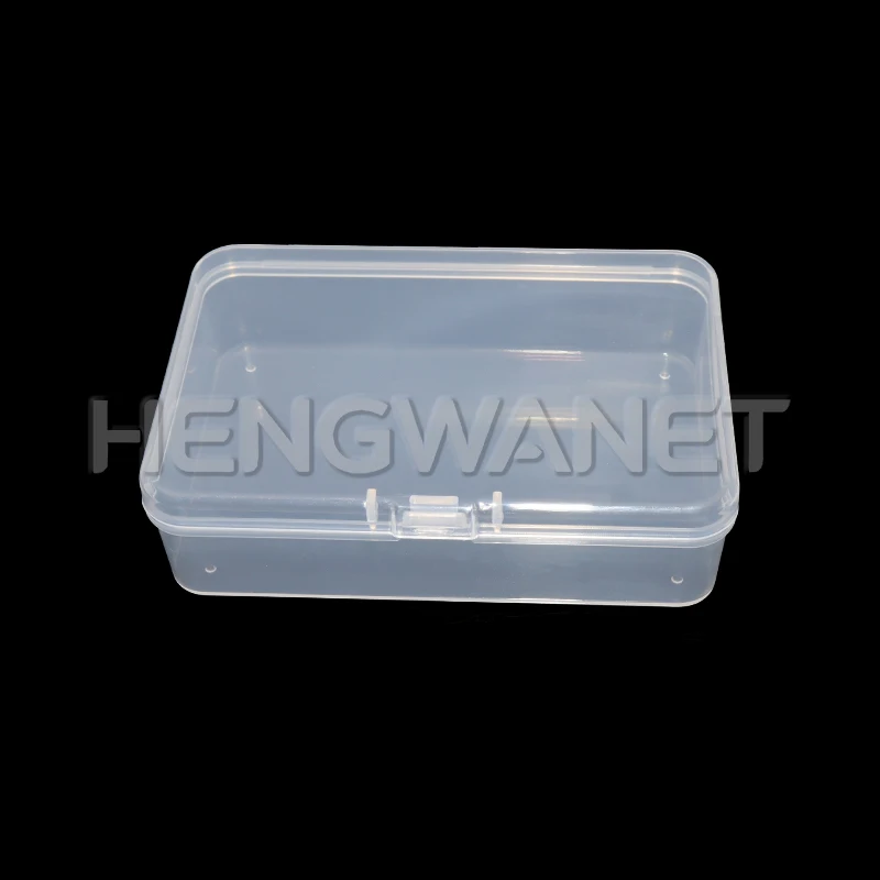 5PCS Transparent Plastic Box Jewelry Packaging Component For Receiving Box ID Card Jewelry Rectangle Home plastic storage box