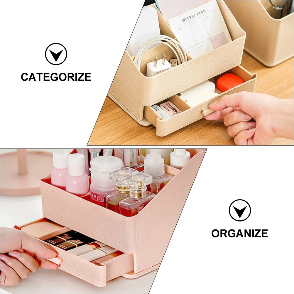 

2Pcs Storage Basket High-Quality Safe Odorless Categorize Organize Neat Home Office Decorative Container