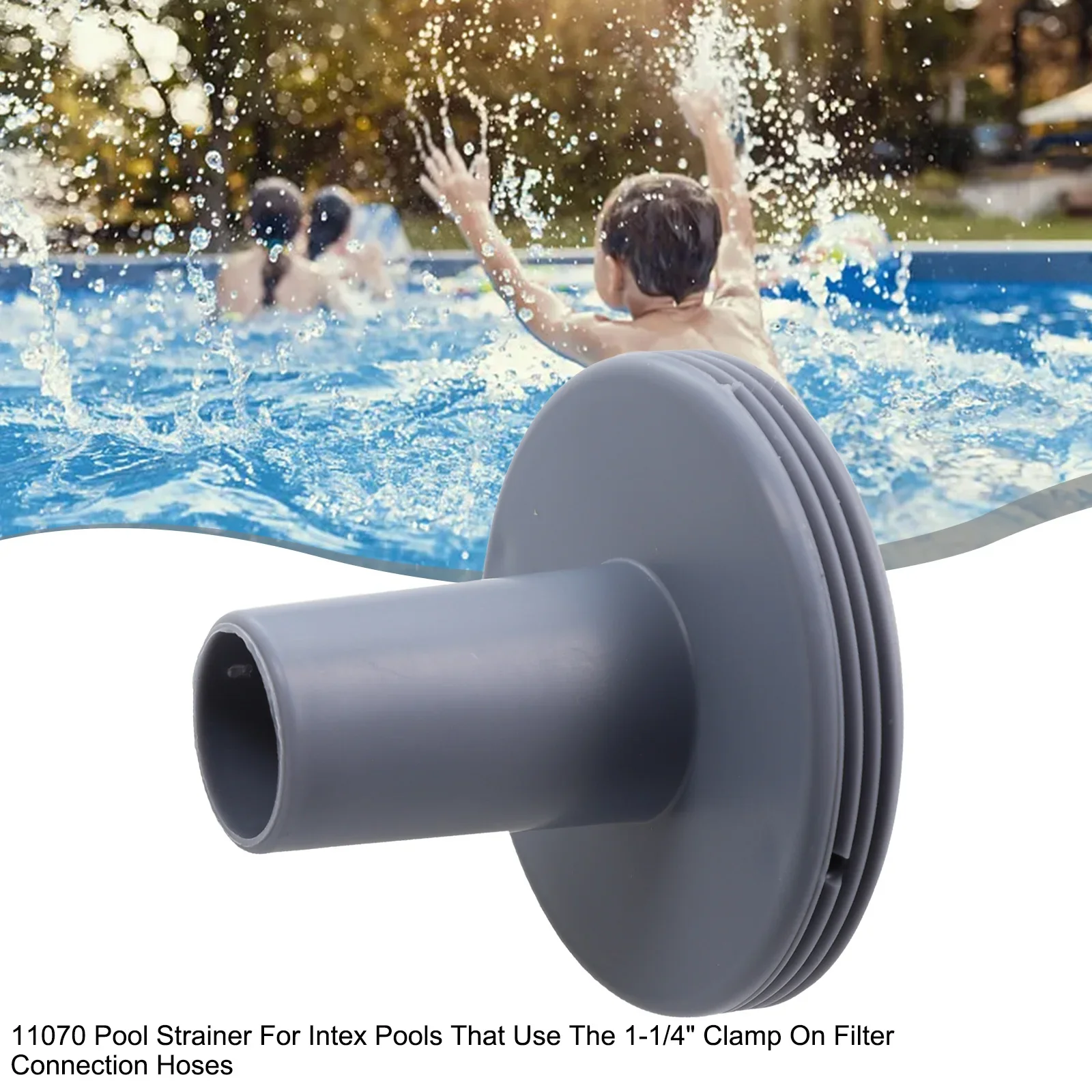 

1PCS 11070 Pool Strainer Connector Plastic Swimming Pool Water Jet Connector Replacement For Intex Swimming Pool Outlet Ports 4"