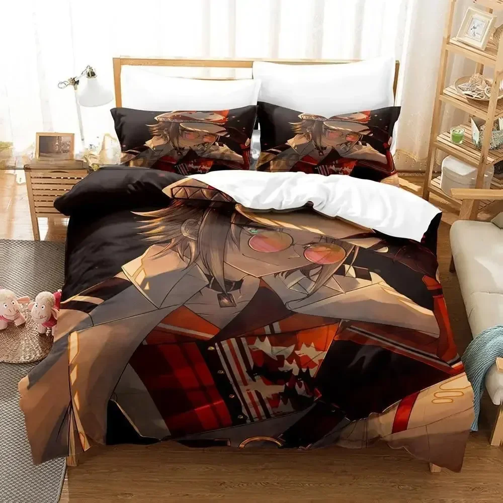 Mysta Rias Bedding Set Single Twin Full Queen King Size Bed Set Adult Kid Bedroom Duvet cover Sets 3D Print Anime Kawaii Girls